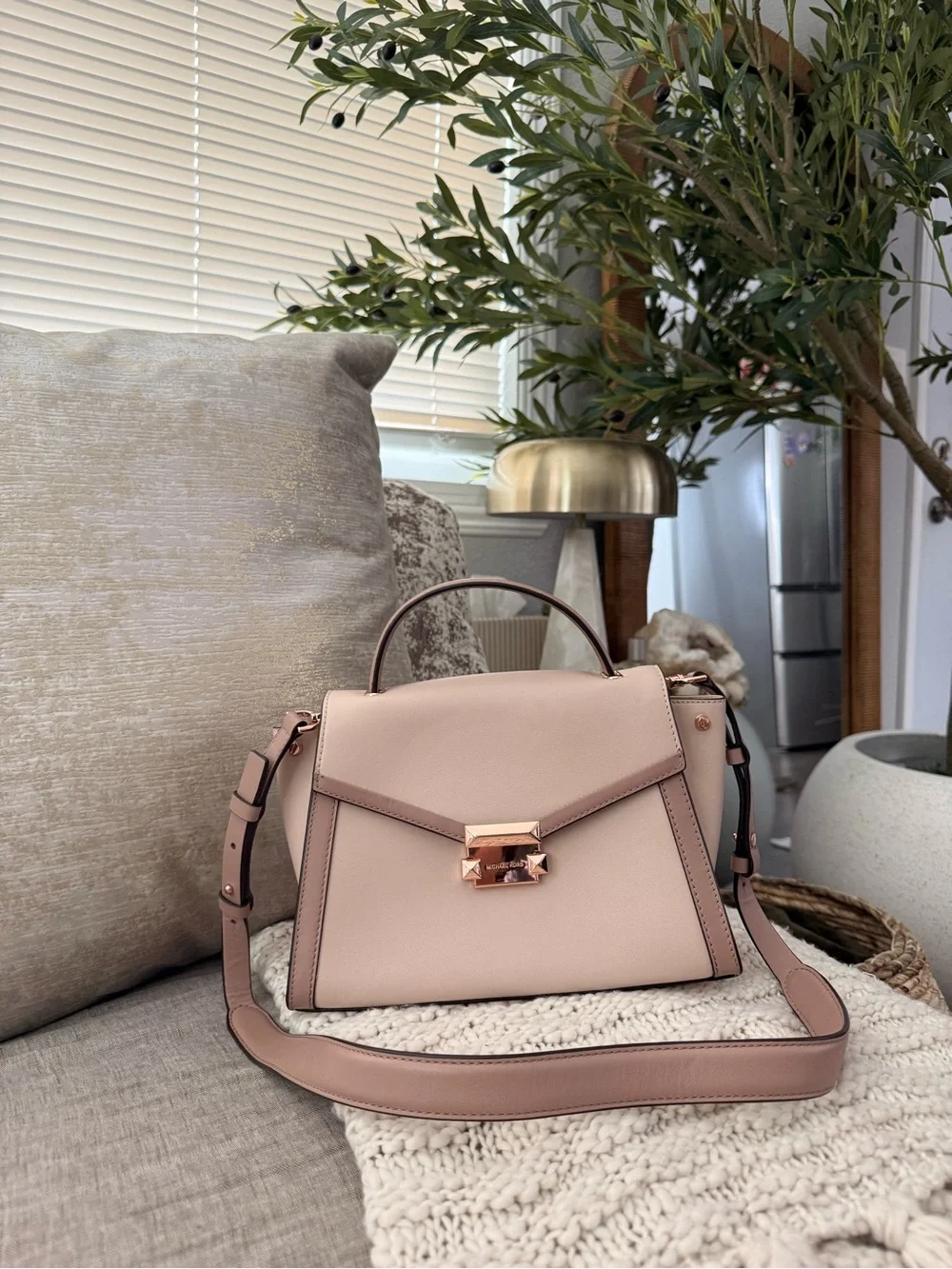 Michael Kors structured leather
